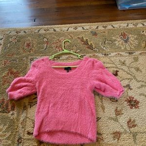 soft pink short sleeve top